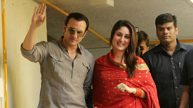 Family, B-town celebs attend Saif-Kareena post-wedding party